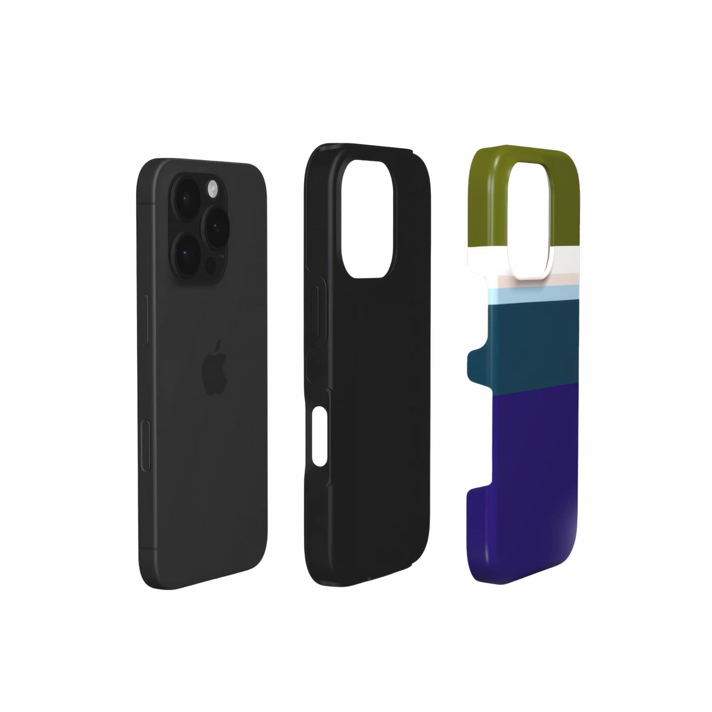 Color Blocks Navy Tough Phone Case