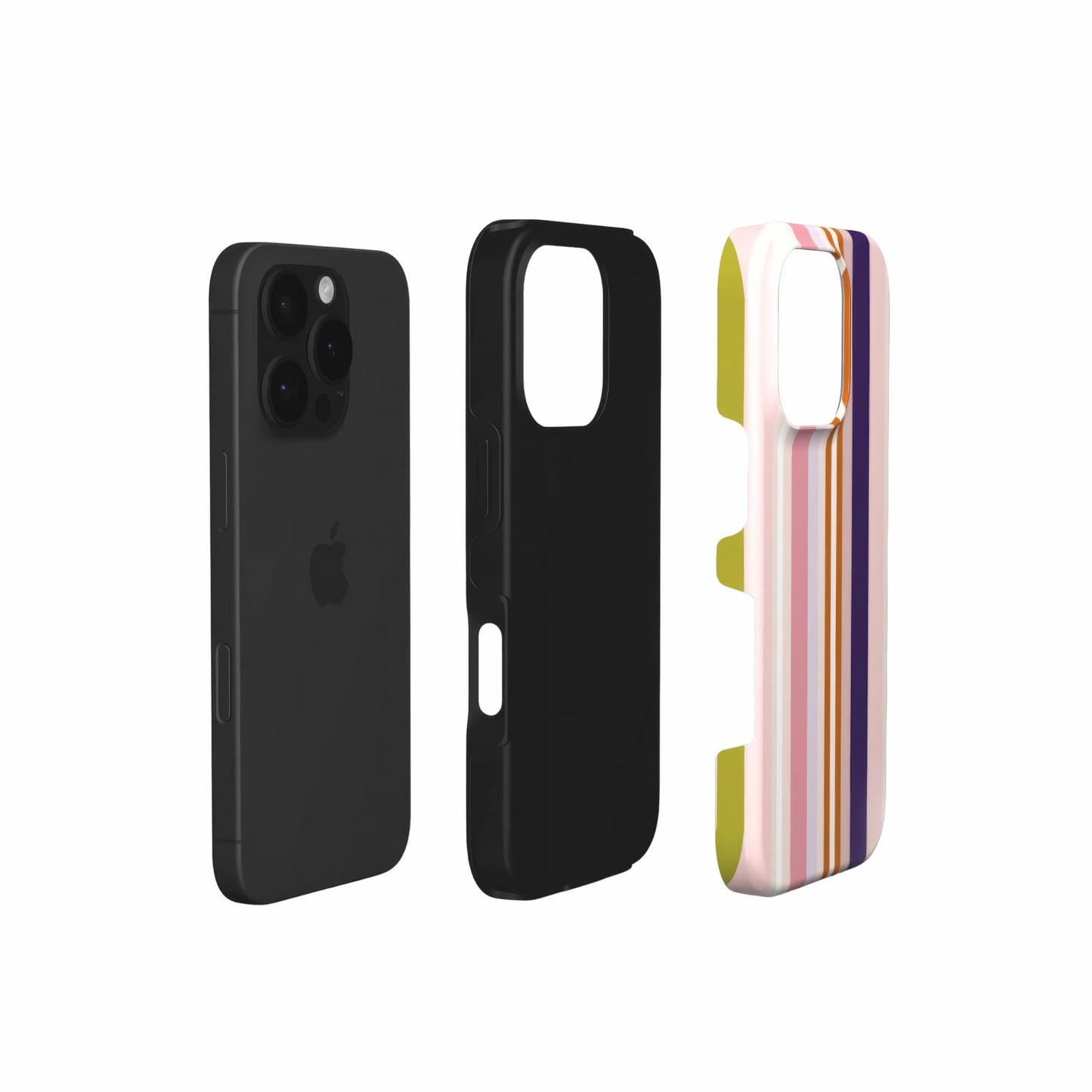 Parallel Flow Pink Tough Phone Case