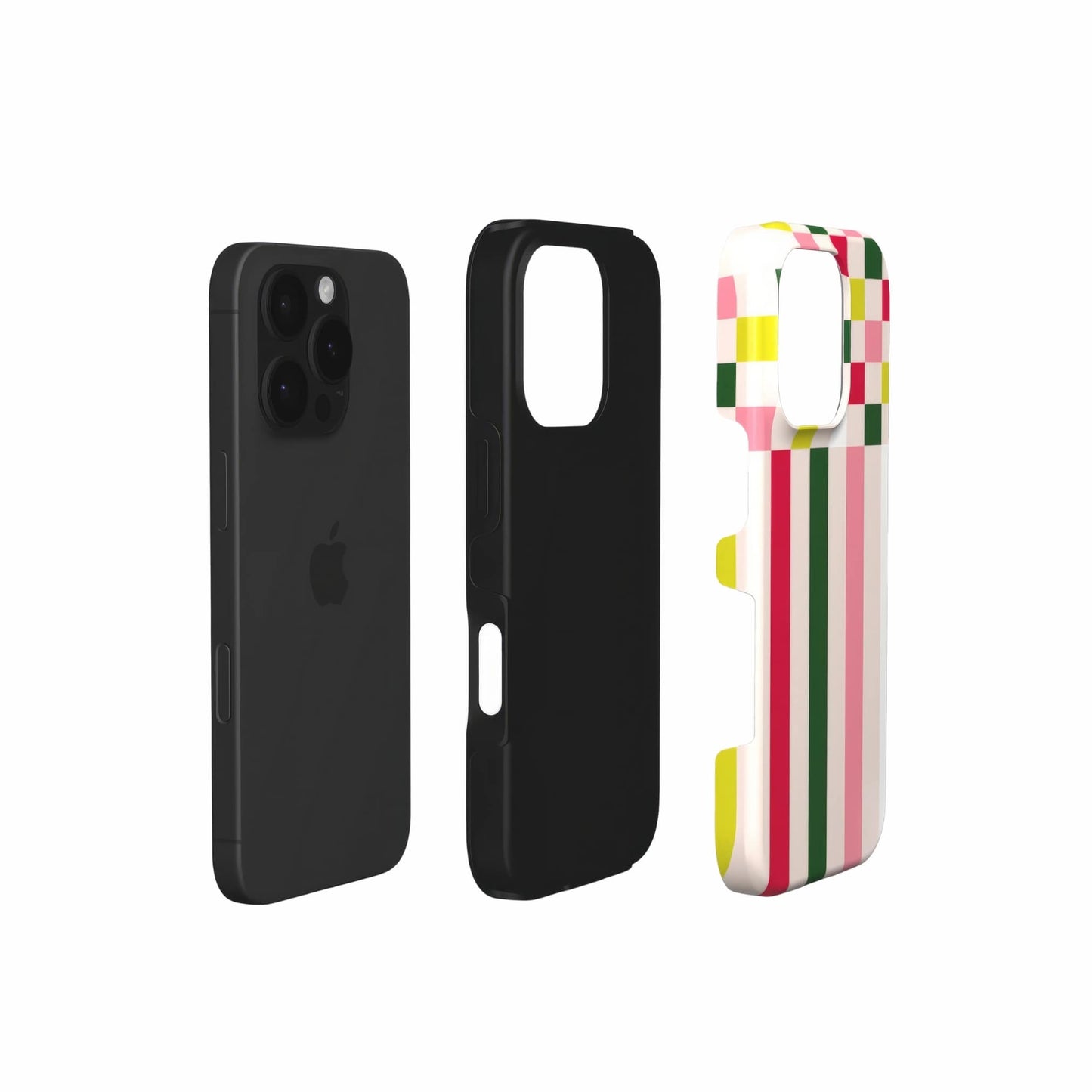 Pixel Grid Pink Tough Phone Case