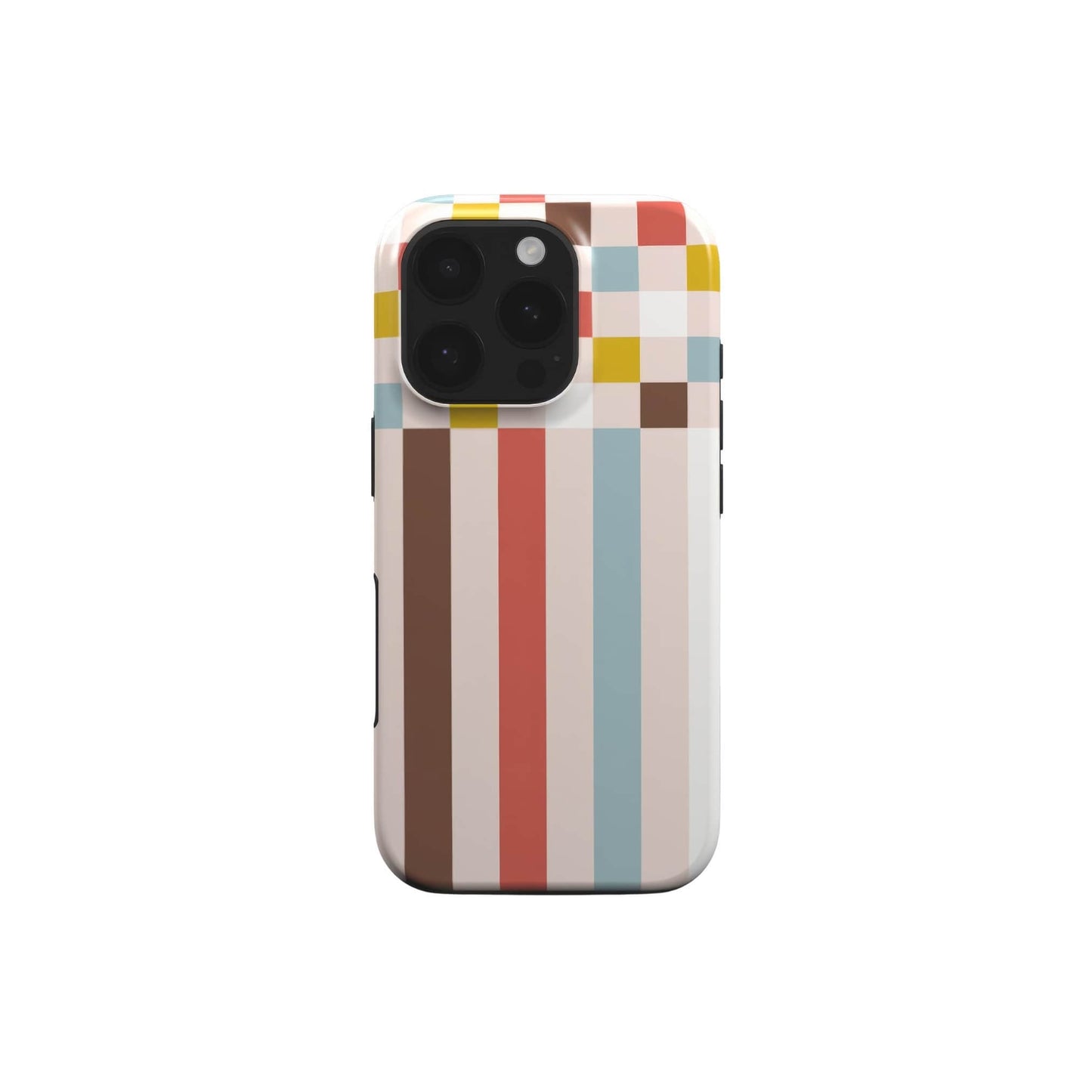 Pixel Grid Vintage Tough Phone Case