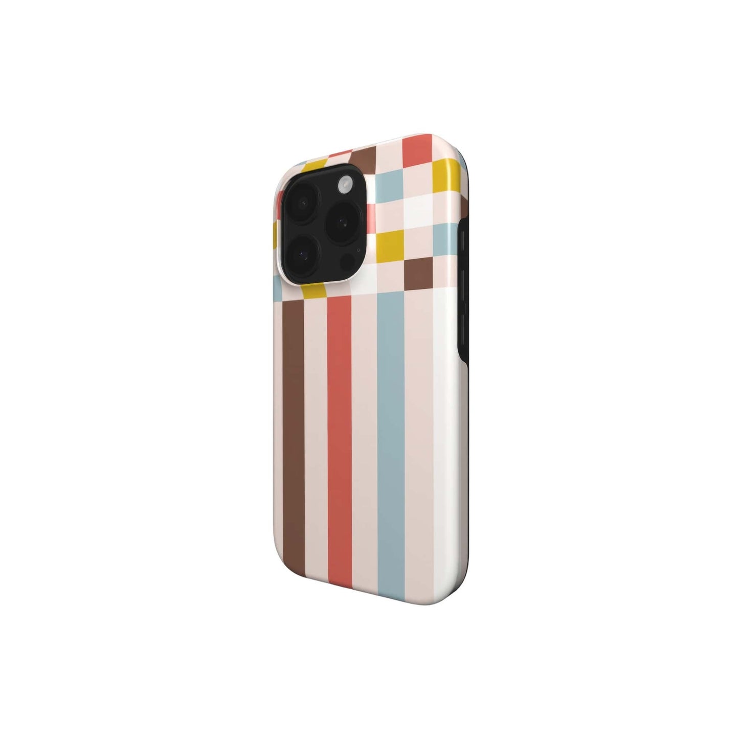 Pixel Grid Vintage Tough Phone Case