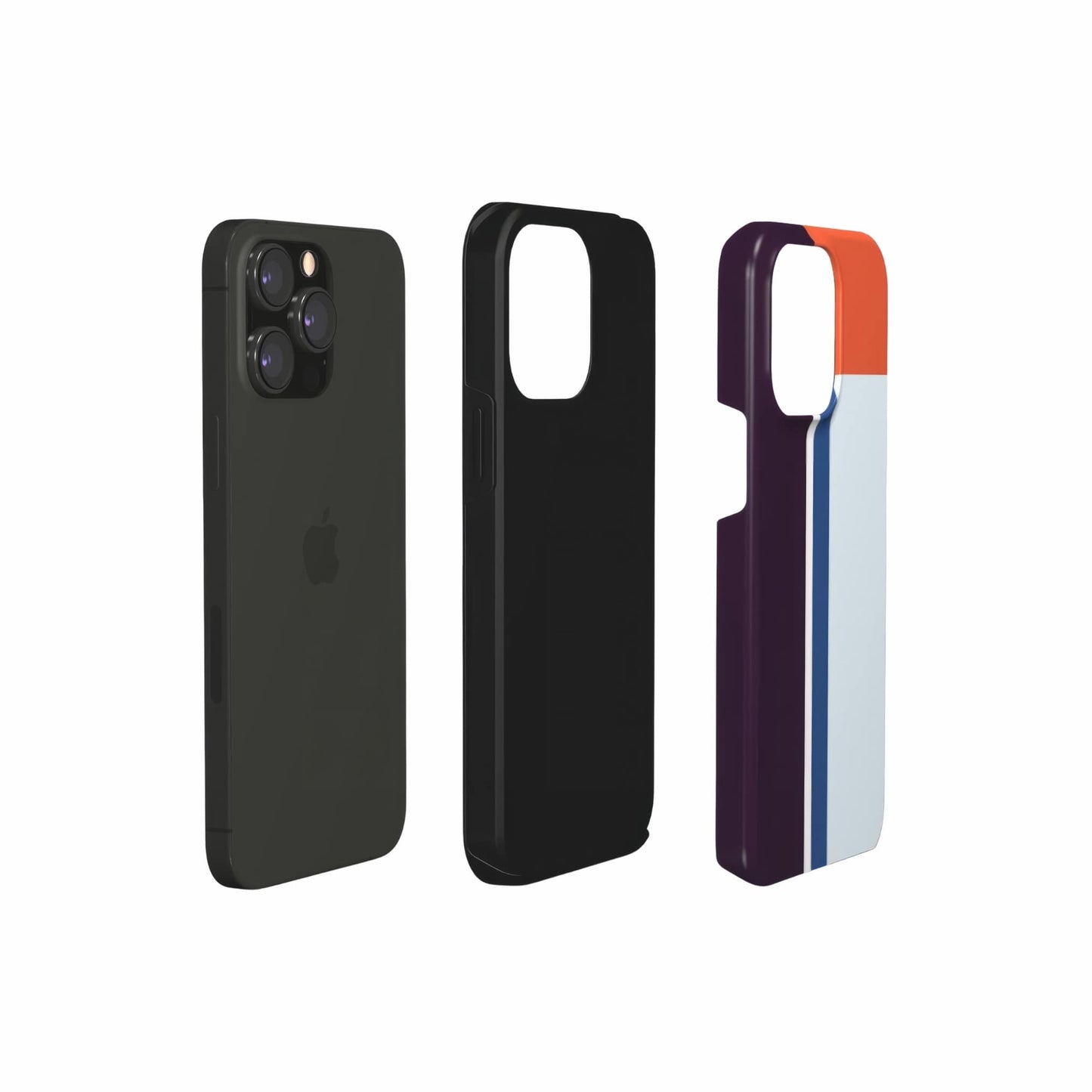 Retro Stripes Blue Tough Phone Case