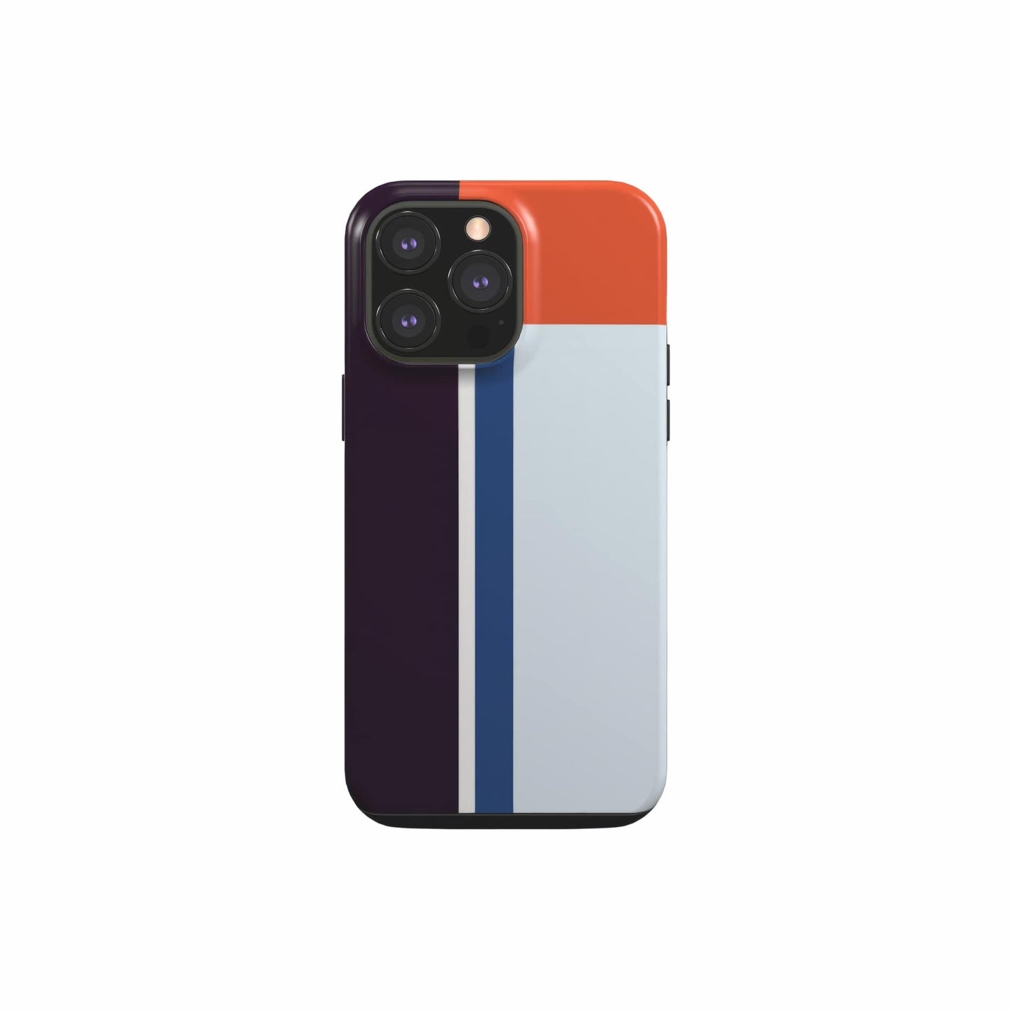 Retro Stripes Blue Tough Phone Case