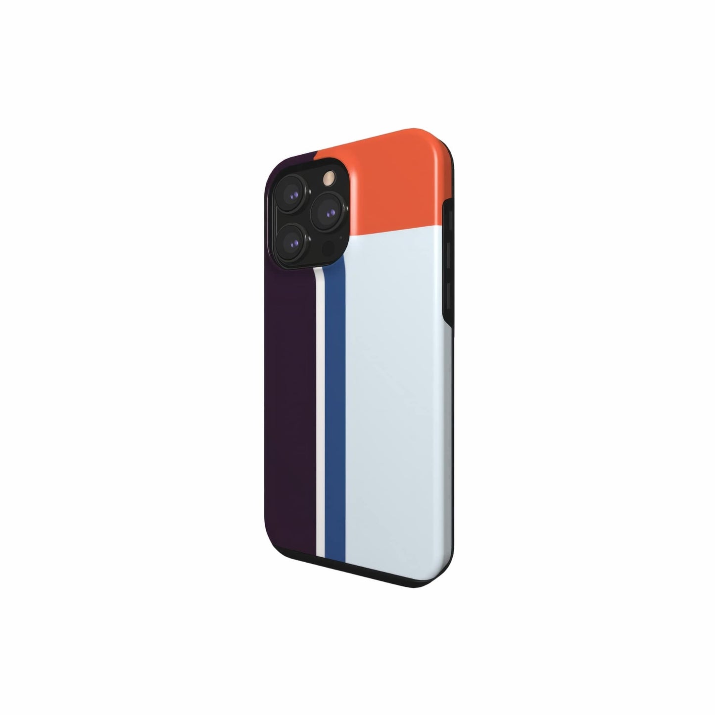 Retro Stripes Blue Tough Phone Case