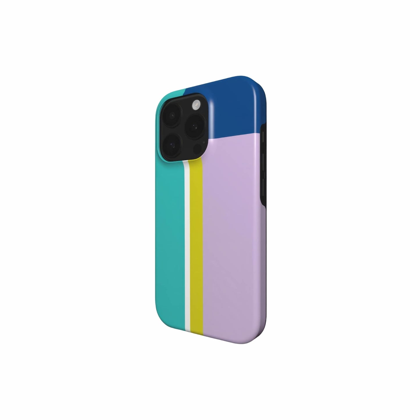 Retro Stripes Teal Tough Phone Case