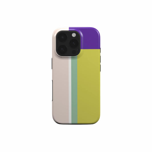 Retro Stripes Yellow Tough Phone Case