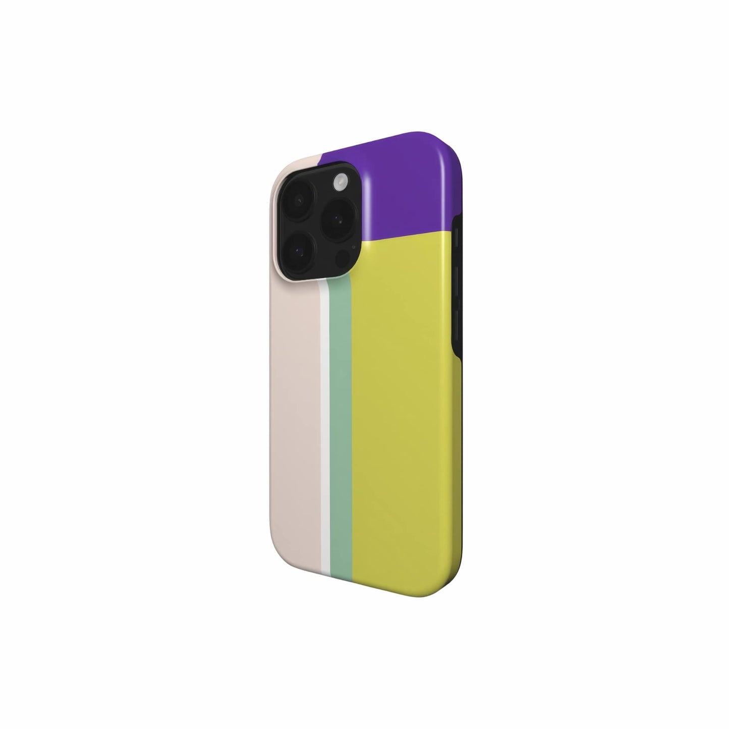 Retro Stripes Yellow MagSafe Tough Phone Case